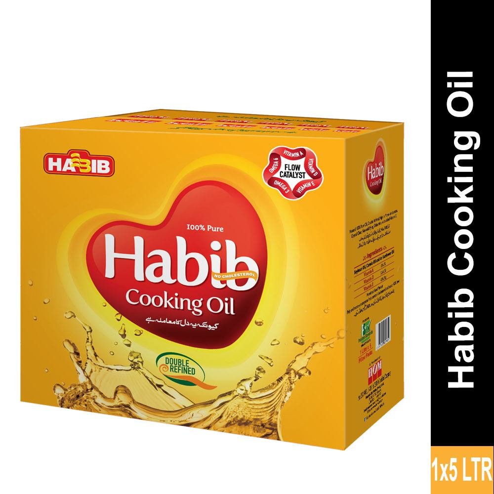 Habib Cooking Oil 1kg 1x5 Carton